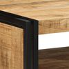 vidaXL Mesa de centro 70x50x38 cm madera maciza de mango