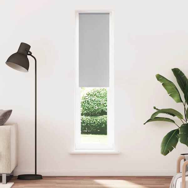 vidaXL Estor Enrollable Opaco gris claro 45x210 cm Tela Ancho 40,7 cm