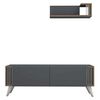 Homemania Mueble para TV Nicol gris antracita 120x31x42 cm