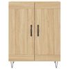vidaXL Aparador alto madera contrachapada color roble 69,5x34x180 cm