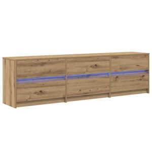 vidaXL Unidades de TV 2 uds. Roble artisan Madera de ingenier&iacute;a