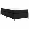 vidaXL Estructura de cama con colch&oacute;n Negro 90 x 200 cm tela