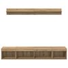 vidaXL Conjunto de mueble para TV de pared 5 pcs Roble artesanal
