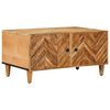 vidaXL Mesa de Caf&eacute; Marr&oacute;n 80 x 50 x 40 cm Madera de mango maciza
