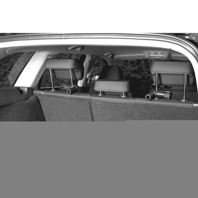 TRIXIE Divisor de coche para perros aluminio plateado y negro 13171