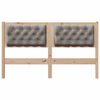 vidaXL Cabecero Otro Marr&oacute;n y taupe 140 cm Madera maciza de pino