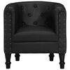 vidaXL Sill&oacute;n de cuero aut&eacute;ntico negro
