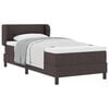 vidaXL Cama tipo Box Spring Marr&oacute;n Oscuro 80 x 200 cm tela