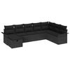 vidaXL Conjunto de sof&aacute; de jard&iacute;n 8 uds. Polirat&aacute;n