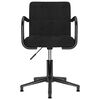 vidaXL Sillas de comedor giratorias 4 unidades terciopelo negro
