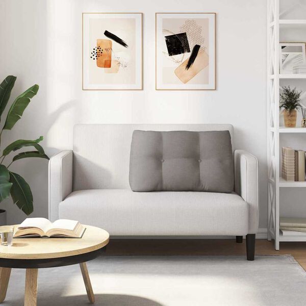 vidaXL Coj&iacute;n de Espalda Taup&eacute; 80 x 24 x 50 cm tela