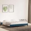 vidaXL Estructura de cama sin colch&oacute;n terciopelo azul oscuro 180x210cm