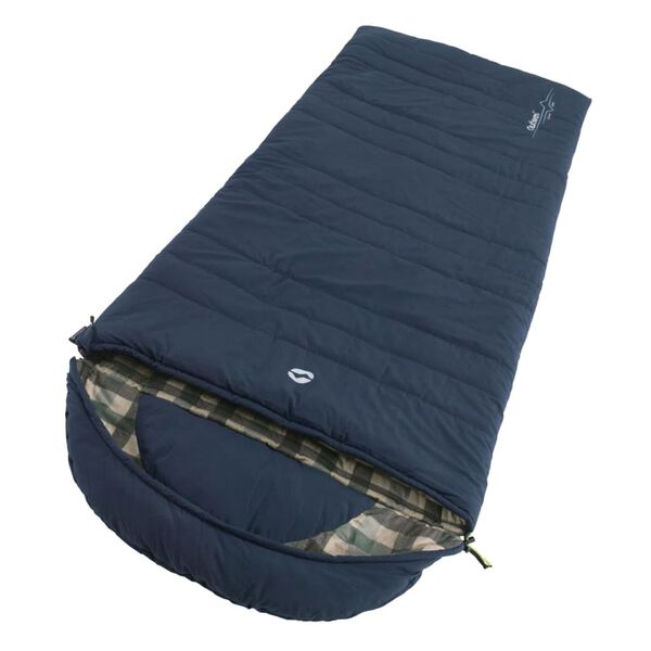 Outwell Saco de dormir Camper Lux cremallera izquierda azul