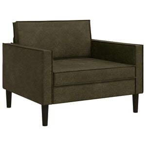 vidaXL Sill&oacute;n XL Verde militar Cuero de Suede Sint&eacute;tico