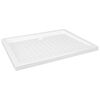 vidaXL Plato de ducha con puntos ABS blanco 90x70x4 cm