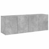 vidaXL Muebles para TV de pared 2 unidades gris hormig&oacute;n 60x30x41 cm