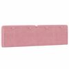 vidaXL Cabecero de cama acolchado terciopelo rosa 180 cm