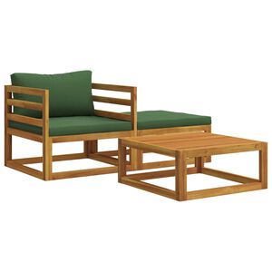 vidaXL 3 uds. Conjunto de sof&aacute;s modulares con cojines