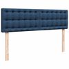 vidaXL Estructura de cama otomana colch&oacute;n tela azul pardo 140x200cm