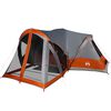 vidaXL Tienda familiar tipi para 8 personas impermeable gris naranja