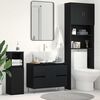 vidaXL Gabinete de Lavabo para Baño Roble Negro 80 x 33 x 60 cm