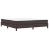 vidaXL Cama tipo Box Spring Marrón Oscuro 180 x 200 cm tela