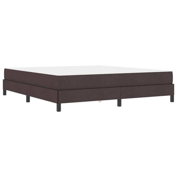 vidaXL Cama tipo Box Spring Marrón Oscuro 180 x 200 cm tela