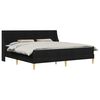 vidaXL Estructura de cama con colch&oacute;n Negro 180 x 200 cm Poli&eacute;ster