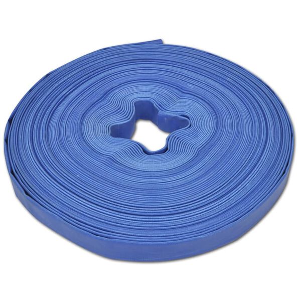 vidaXL Manguera plana de agua 50 m 1" PVC