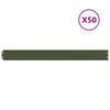 vidaXL Borde de C&eacute;sped 50 uds. 10 x 103 cm Acero Verde oliva