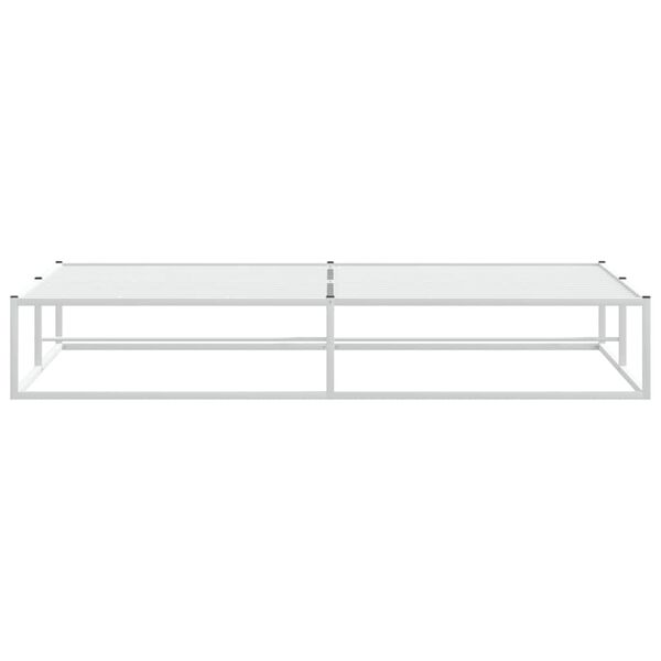 vidaXL Estructura de cama sin colch&oacute;n metal blanco 200x200 cm
