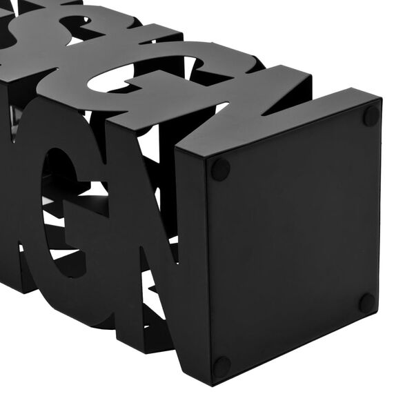 vidaXL Paragúero diseño Design acero negro