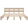vidaXL Estructura de cama sin colch&oacute;n madera maciza de pino 200x200 cm