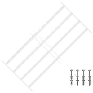 vidaXL Reja de Seguridad para Ventanas con 4 Barras Transversales