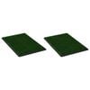 vidaXL Inodoros mascotas con bandeja c&eacute;sped artificial 2 uds 76x51x3cm