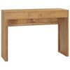 vidaXL Mesa consola de madera maciza de teca 100x35x75 cm
