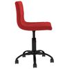 vidaXL Sillas de comedor giratorias 2 unidades terciopelo rojo tinto