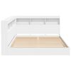 vidaXL Cama con Estanter&iacute;a Blanco 140 x 200 cm Madera contrachapada