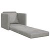 vidaXL Sof&aacute; cama 60cm Gris Claro Terciopelo