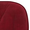 vidaXL Sillas de comedor giratorias 2 unidades terciopelo rojo tinto