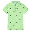 Polo infantil verde ne&oacute;n 104