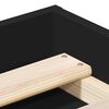 vidaXL Estructura de cama negra 140x200 cm