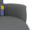 vidaXL Sill&oacute;n reclinable de masaje con reposapi&eacute;s tela gris oscuro
