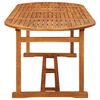 vidaXL Set comedor de jard&iacute;n 9 piezas madera maciza acacia 220x90x75cm