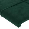 vidaXL Cabecero de terciopelo verde oscuro 163x23x78/88 cm