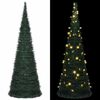 vidaXL &Aacute;rbol de Navidad emergente preiluminado con luces verde 180 cm