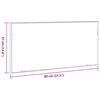 vidaXL Espejo Marr&oacute;n 80 x 37 cm Vidrio y Madera Ingenierizada