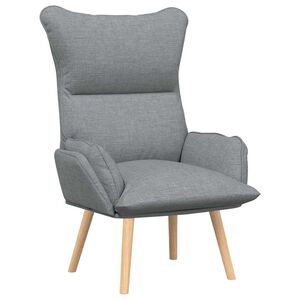 vidaXL sill&oacute;n Gris Claro 69 x 74 x 93 cm Tela y contrachapado