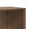 vidaXL Mesa auxiliar madera contrachapada roble marr&oacute;n 33x33x34,5 cm