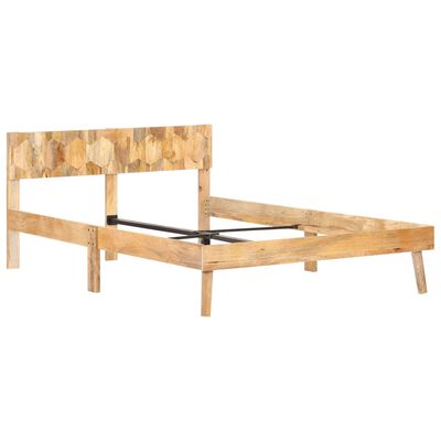 vidaXL Estructura de cama de madera maciza de mango 120x200 cm